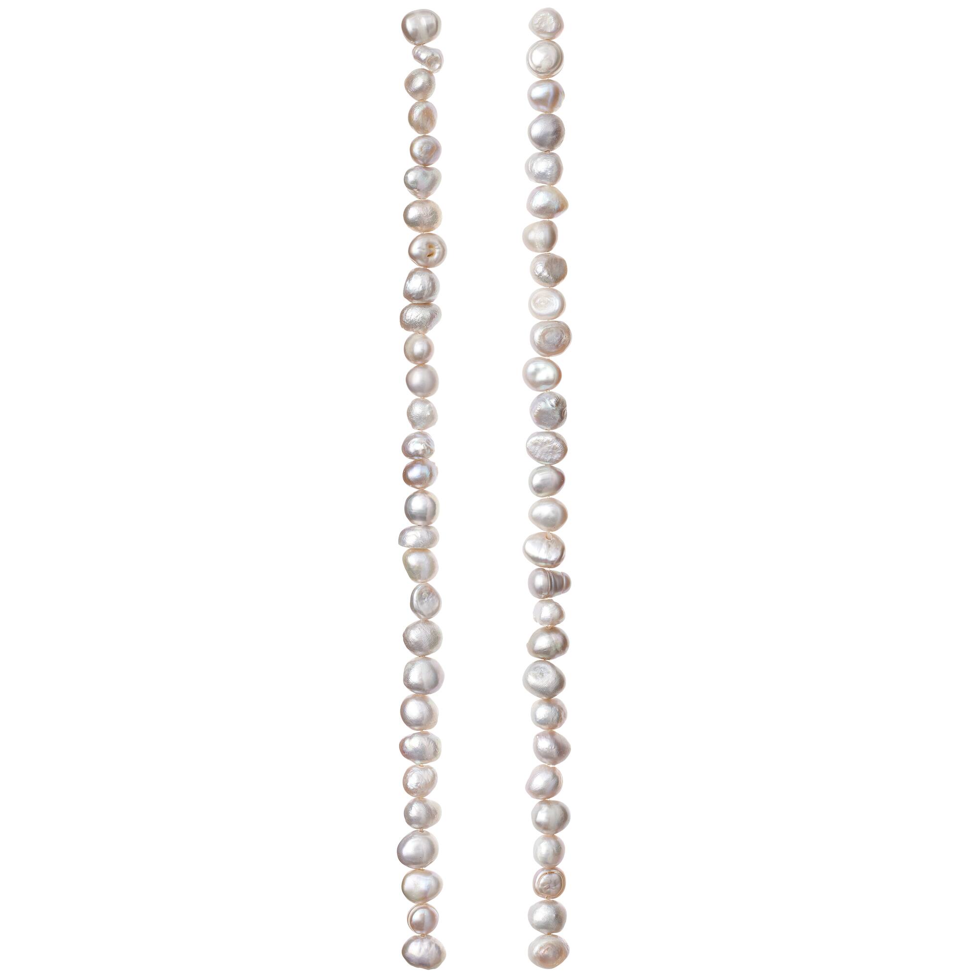 12 Pack: Light Gray Pearl Rondelle Seed Beads, 6mm by Bead Landing™